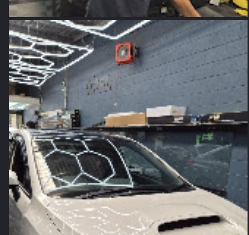 Window tinting work in progress at AV Tint & Protect
